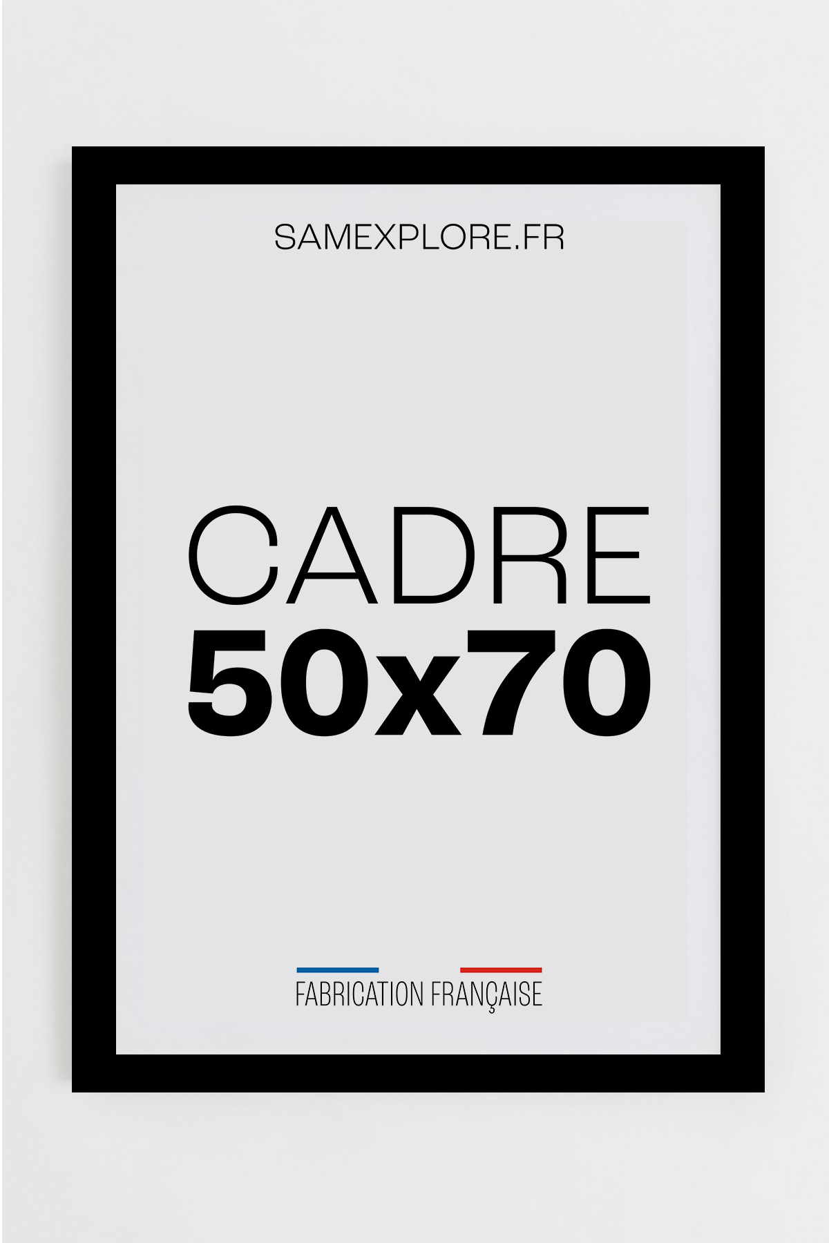 Cadre en bois 50x70 - Noir