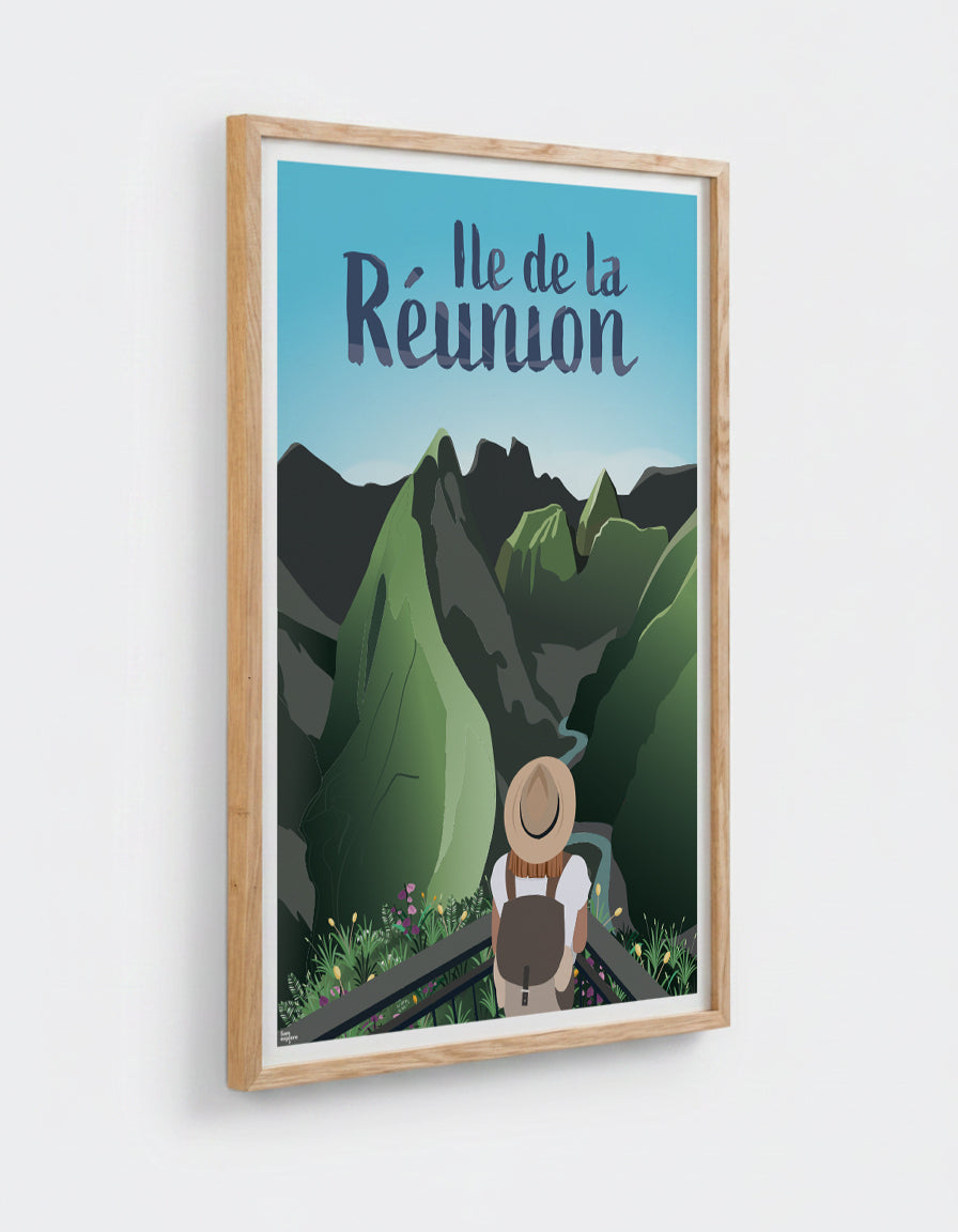 Affiche Ile de la Réunion - SAM EXPLORE