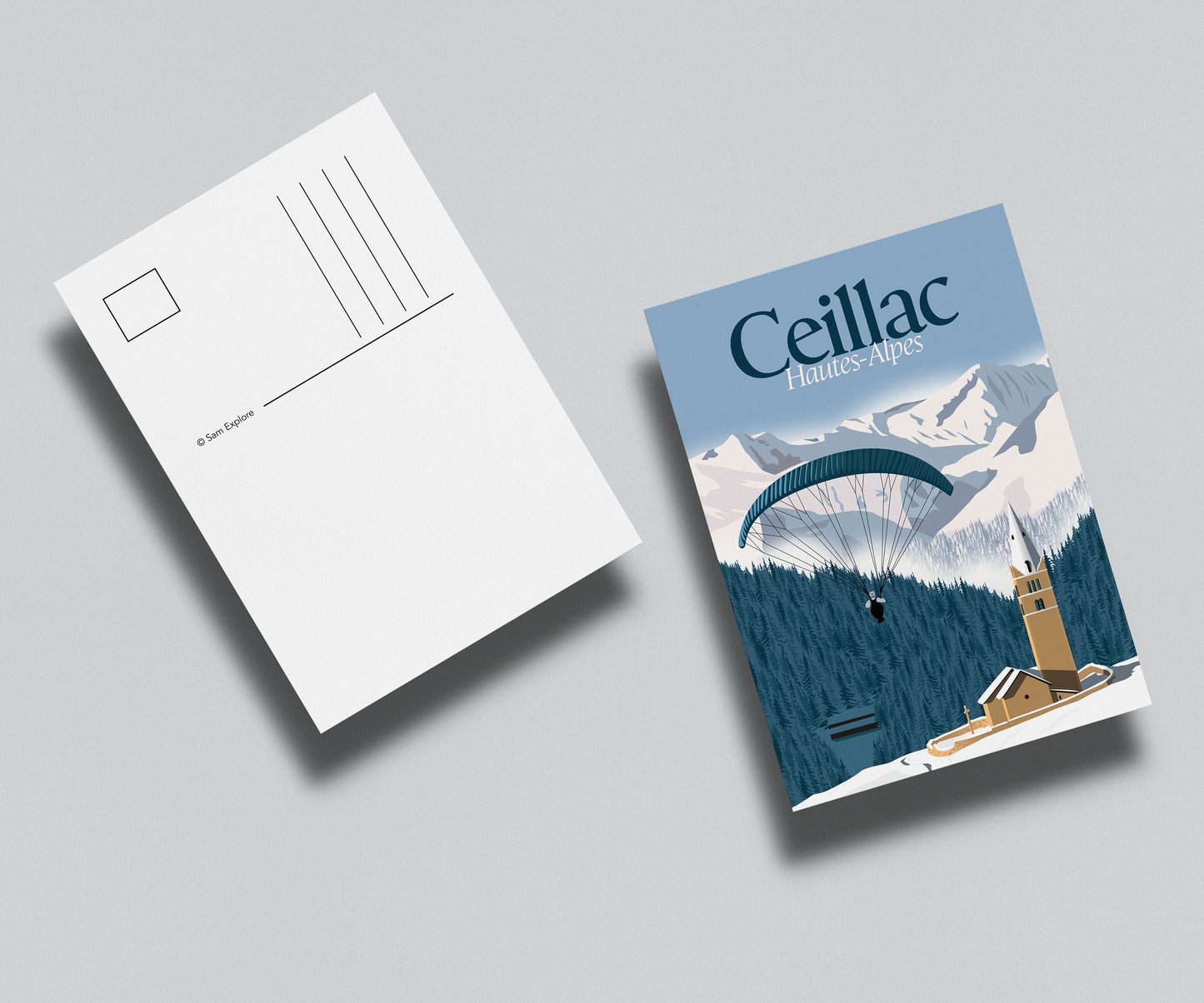 Carte postale Ceillac Hiver