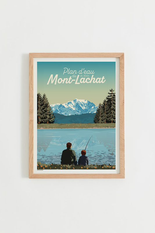 Affiche Plan d'eau du Mont-Lachat