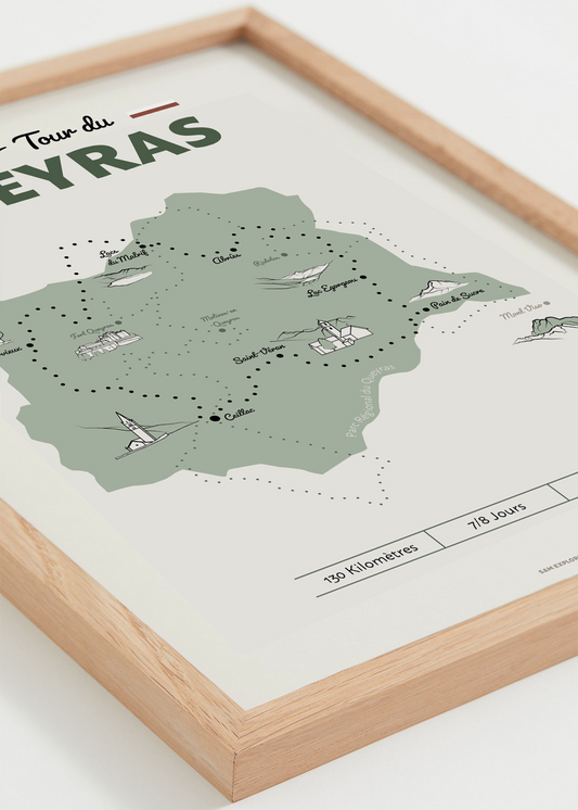 Affiche GR58 – villages et montagnes du Queyras, cadre naturel