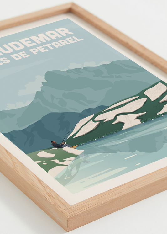 Affiche Lacs de Pétarel – randonnée en montagne, cadre naturel