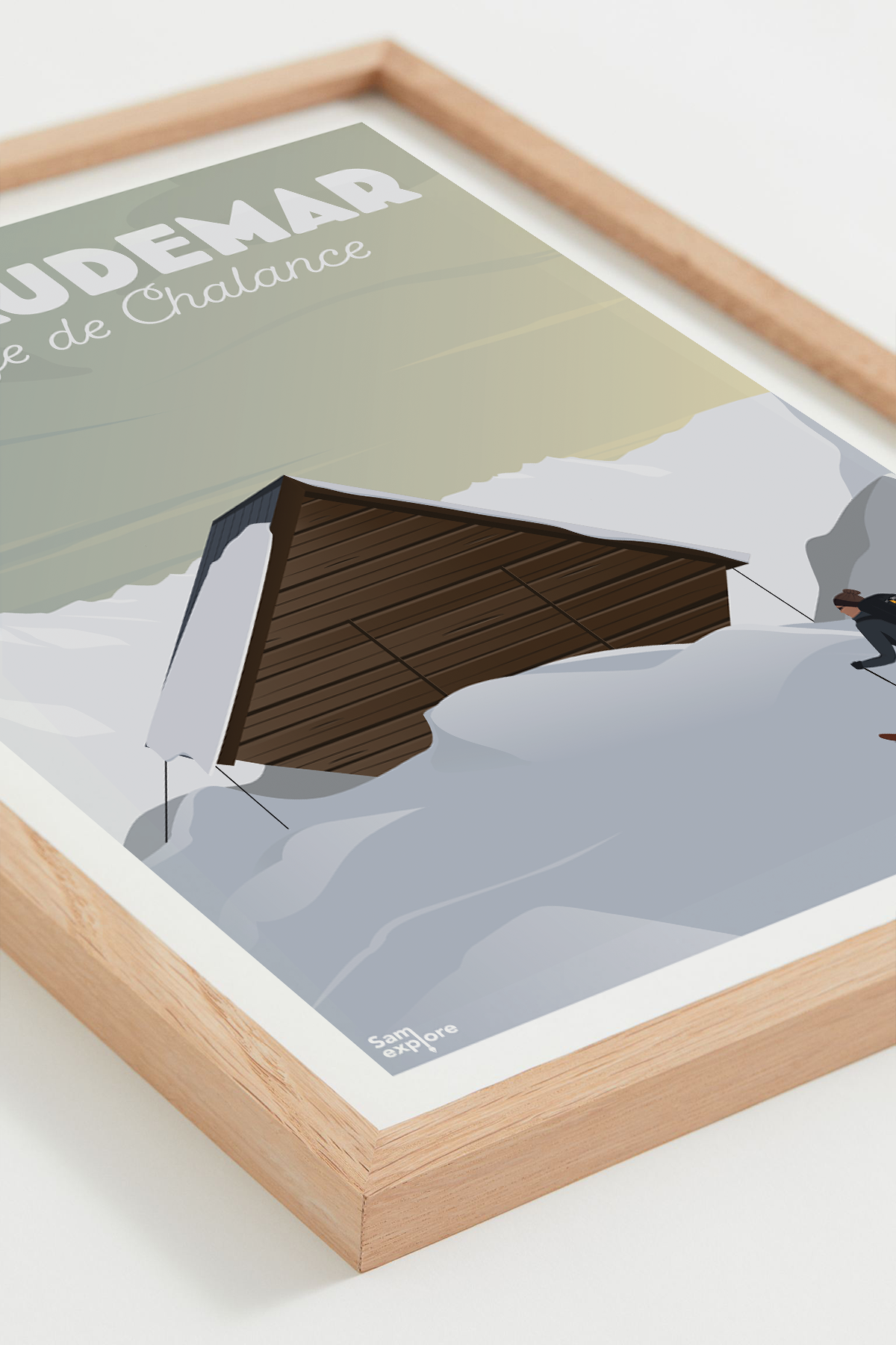 Affiche Valgaudemar – montagne et refuge d’altitude, cadre naturel