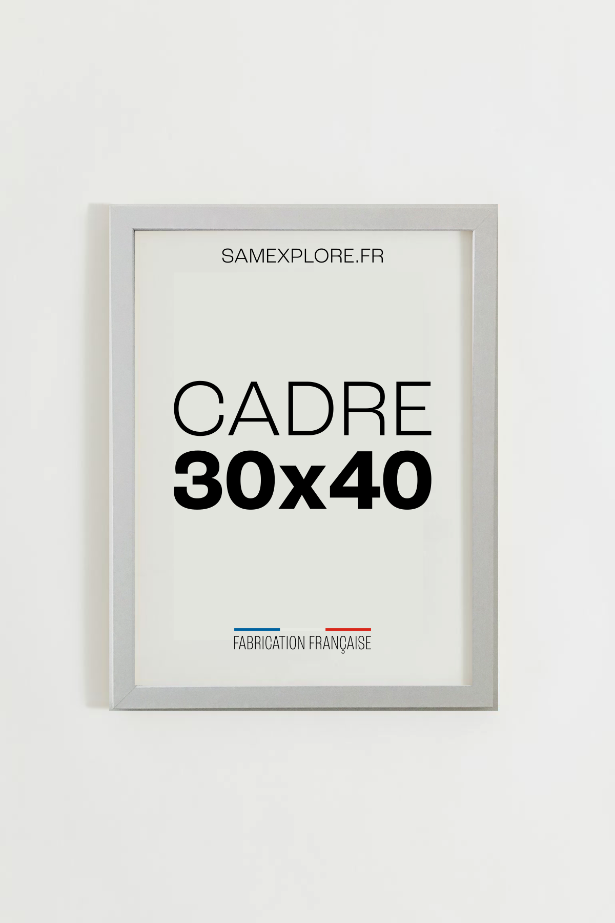 Cadre 30x40 en bois - Blanc
