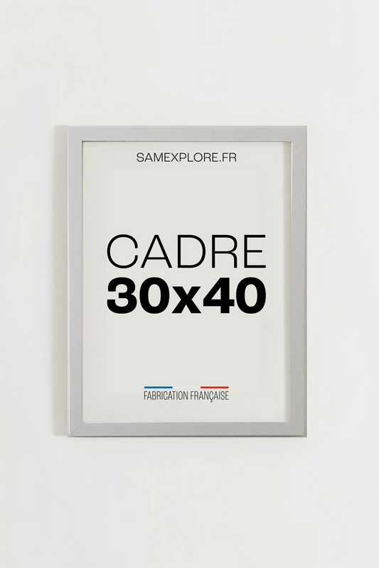 Cadre 30x40 en bois - Blanc