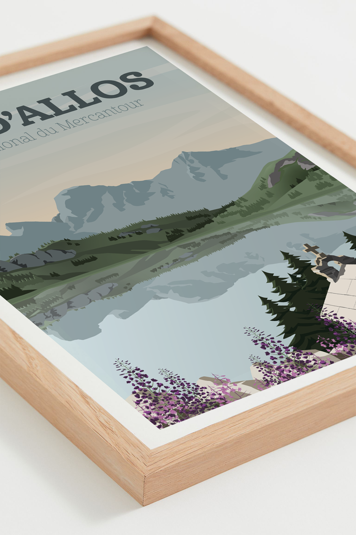 Affiche Lac d'Allos - Parc National du Mercantour