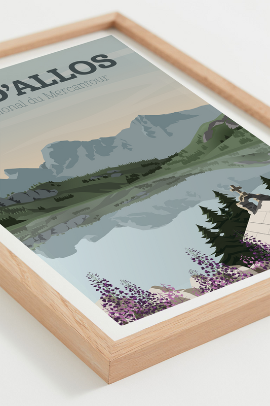 Affiche Lac d'Allos - Parc National du Mercantour