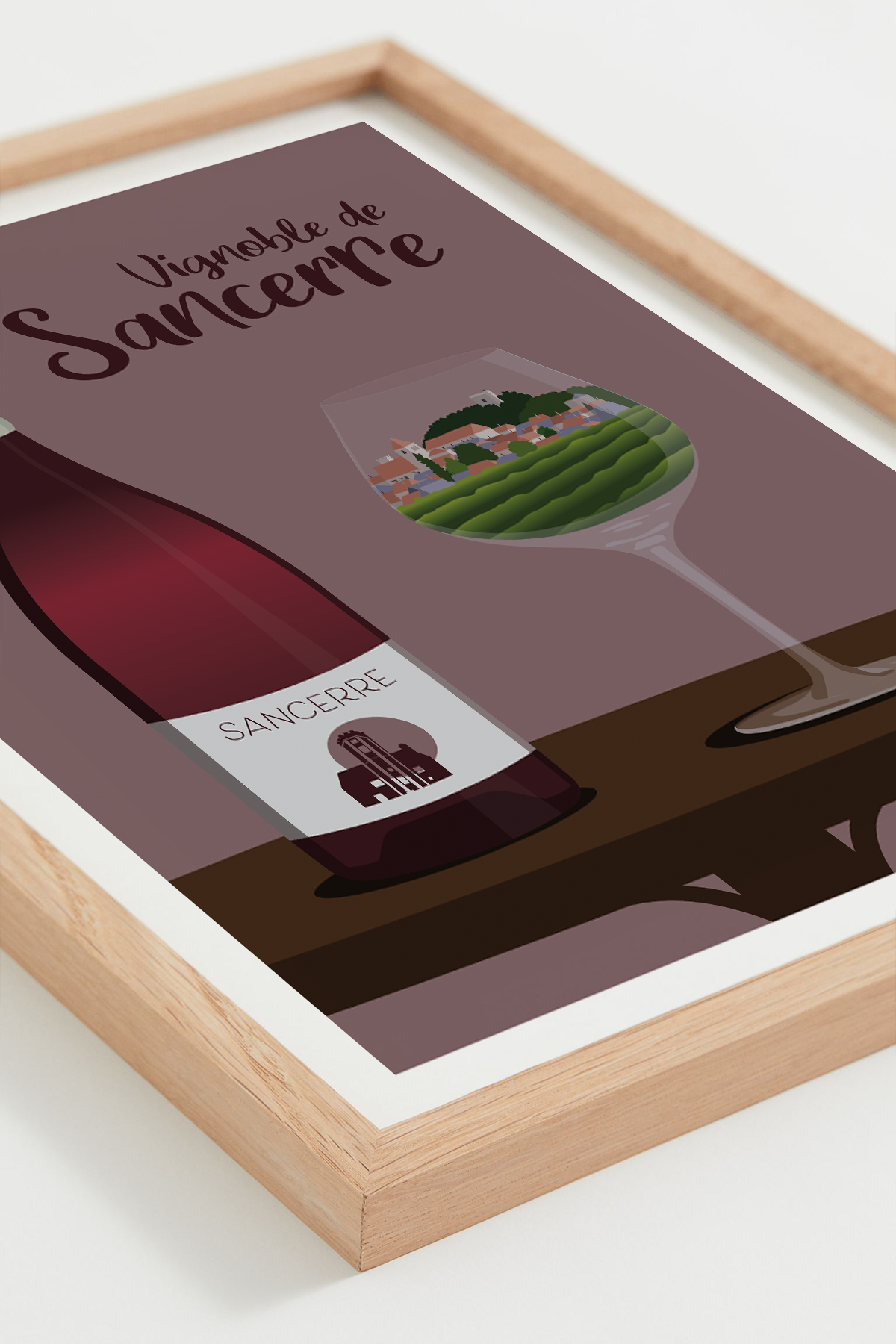 Affiche Vignoble de Sancerre - SAM EXPLORE