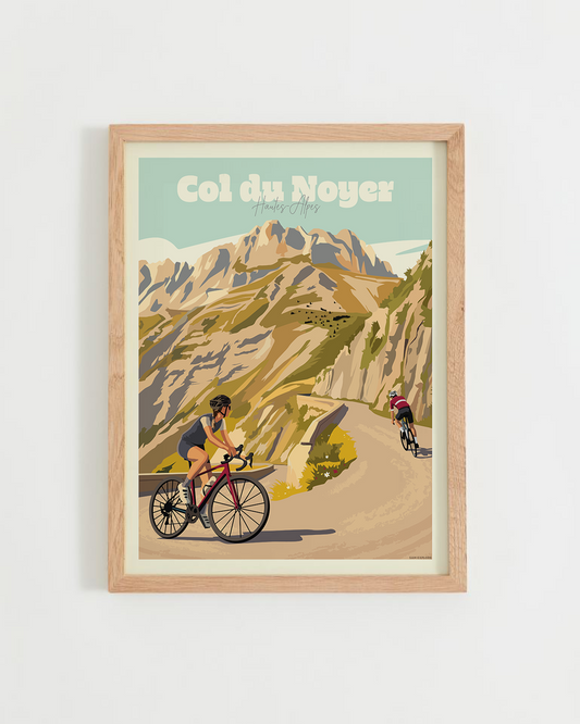 Affiche Hautes-Alpes, col du noyer. Réalisation SAM EXPLORE