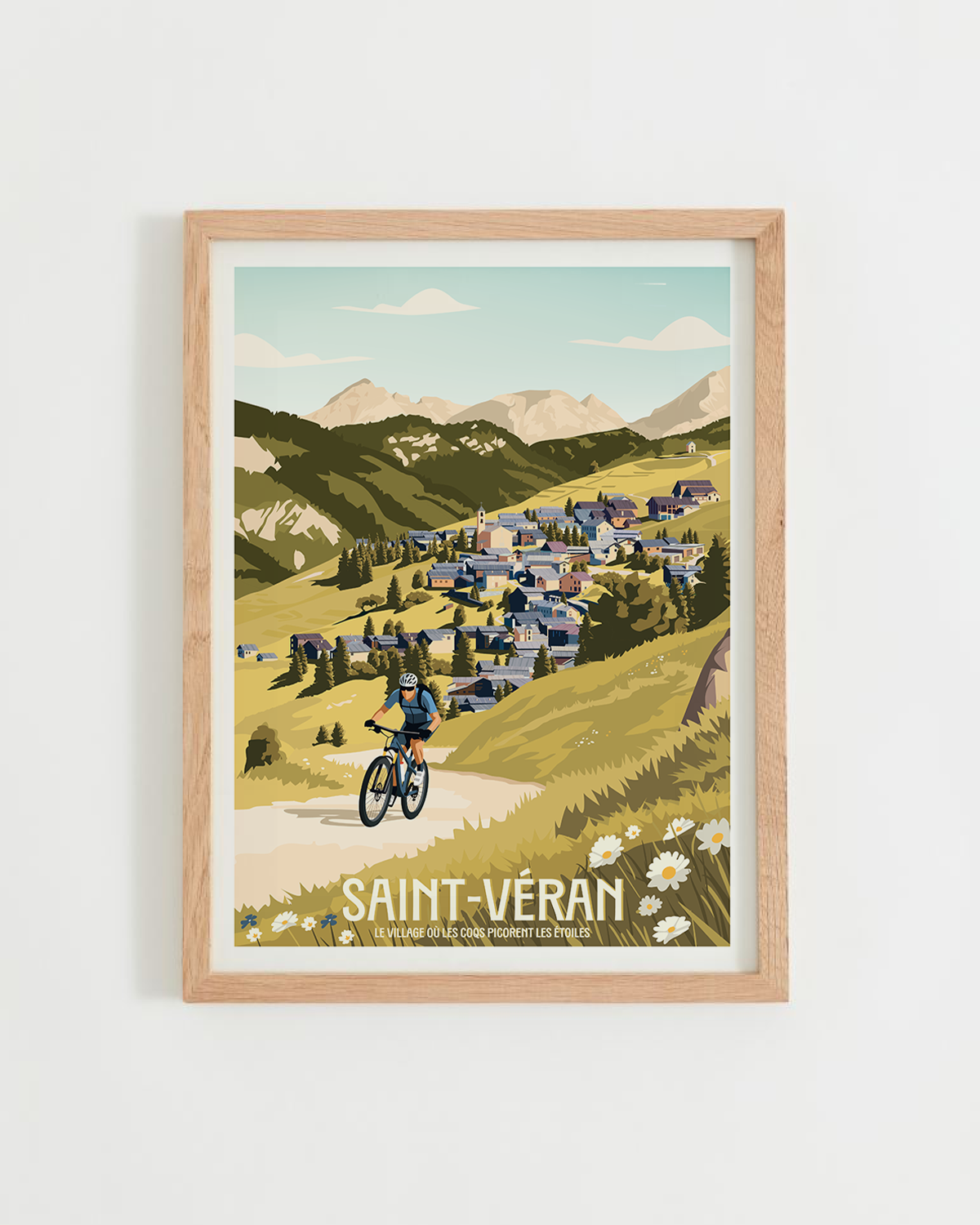 Affiche saint véran en été. Réalisation SAM EXPLORE