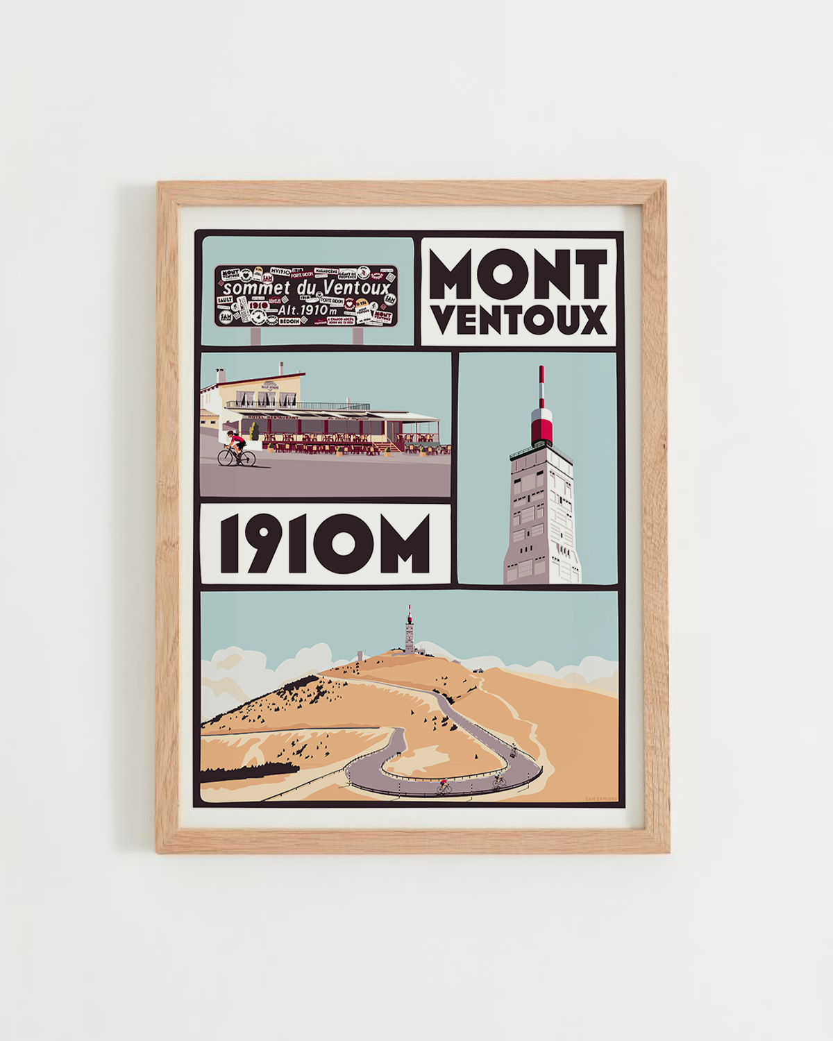 affiche Mont Ventoux, réalisation sam explore