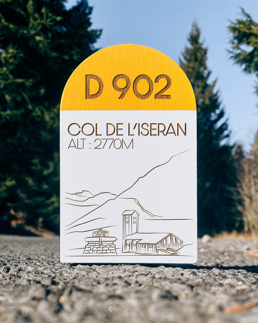 Borne en bois miniature Col de l'Iseran