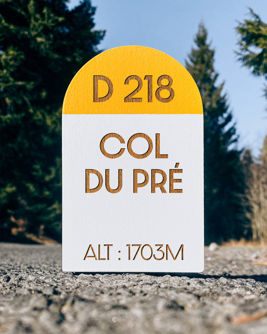 Borne kilométrique col du pré beaufortin