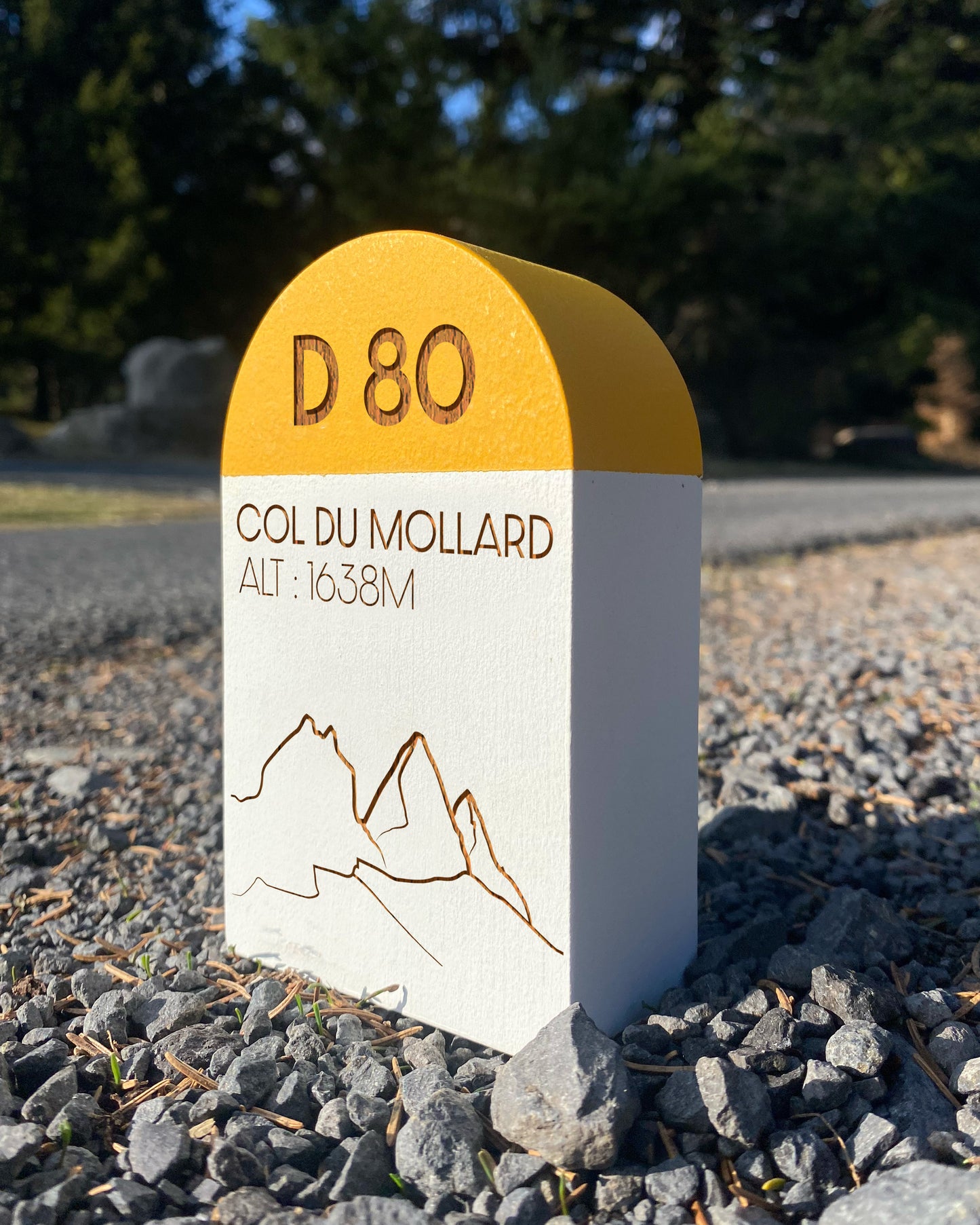 Borne col du Mollard, illustrée par SAM EXPLORE