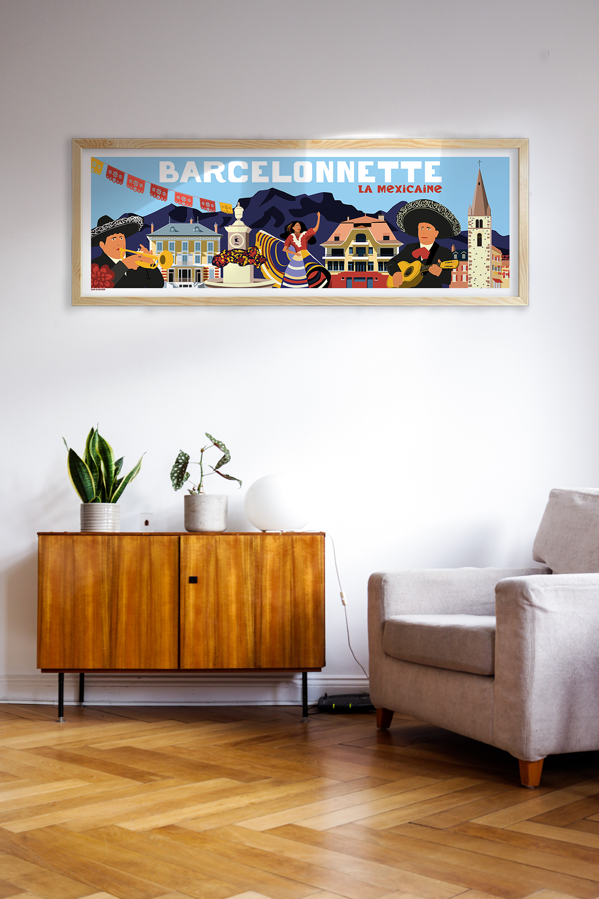 Affiche Barcelonnette - La Mexicaine