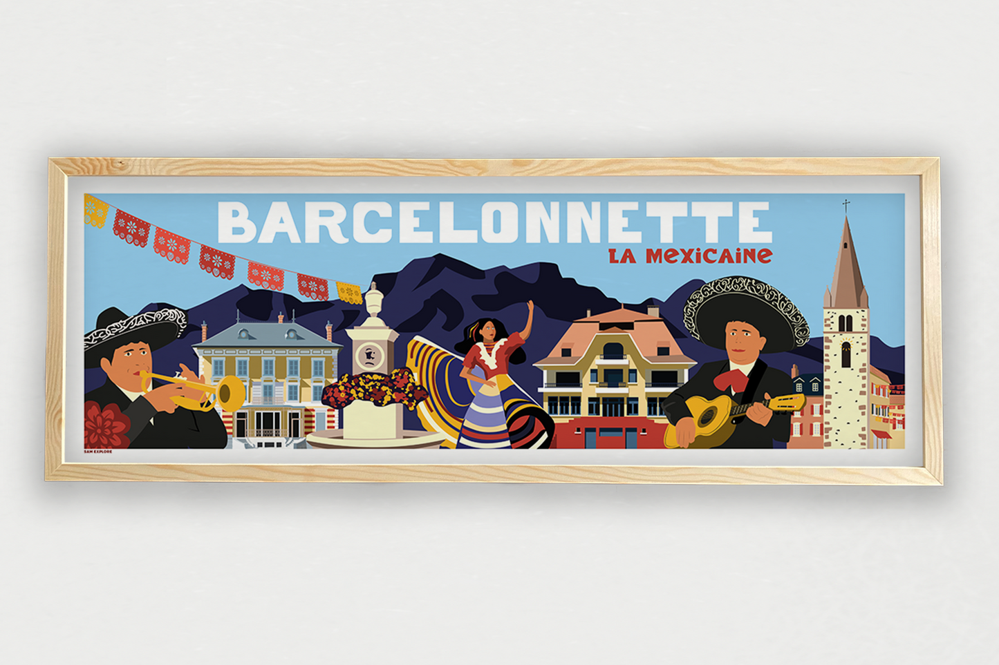 Affiche Barcelonnette - La Mexicaine