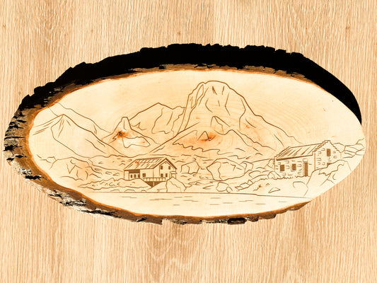 Refuge de Vallonpierre - Tranche de bois