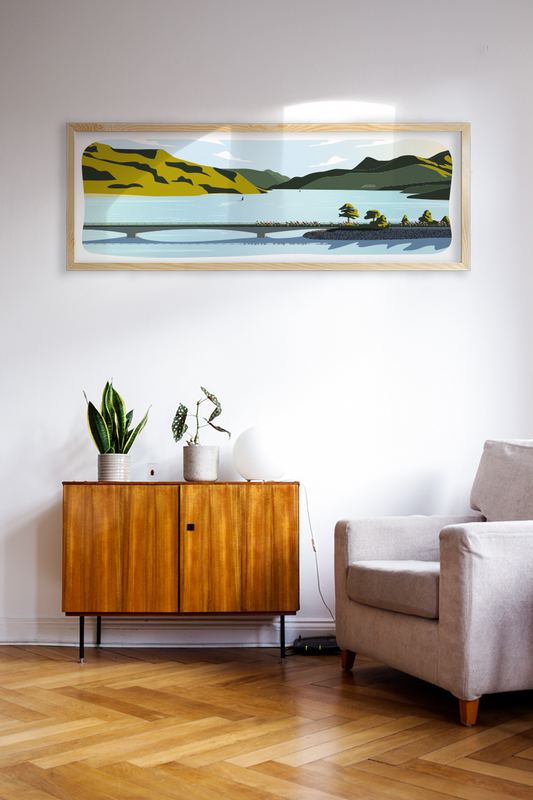 Affiche Pont de Savines – pont emblématique du lac de Serre-Ponçon, Hautes-Alpes