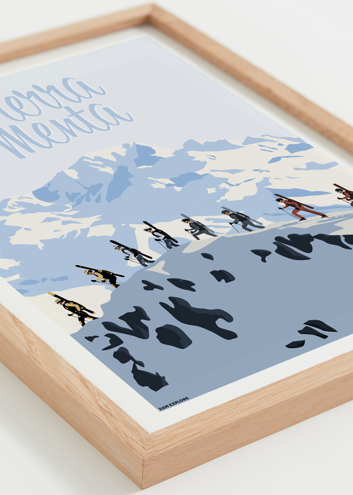Affiche La Pierra Menta - Compétition internationale de ski alpinisme