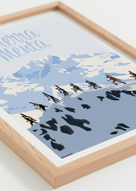 Affiche La Pierra Menta - Compétition internationale de ski alpinisme