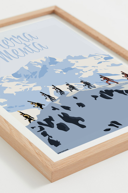 Affiche La Pierra Menta - Compétition internationale de ski alpinisme