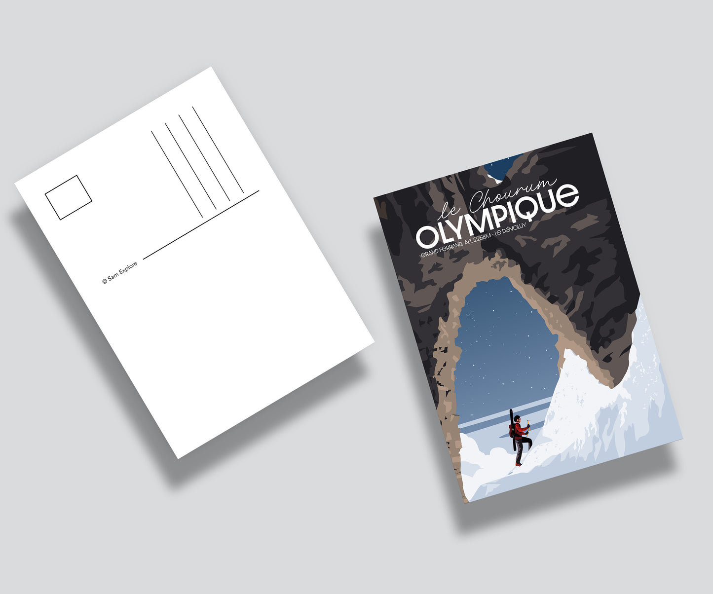 Carte postale le chourum olympique lé dévoluy hautes-alpes 