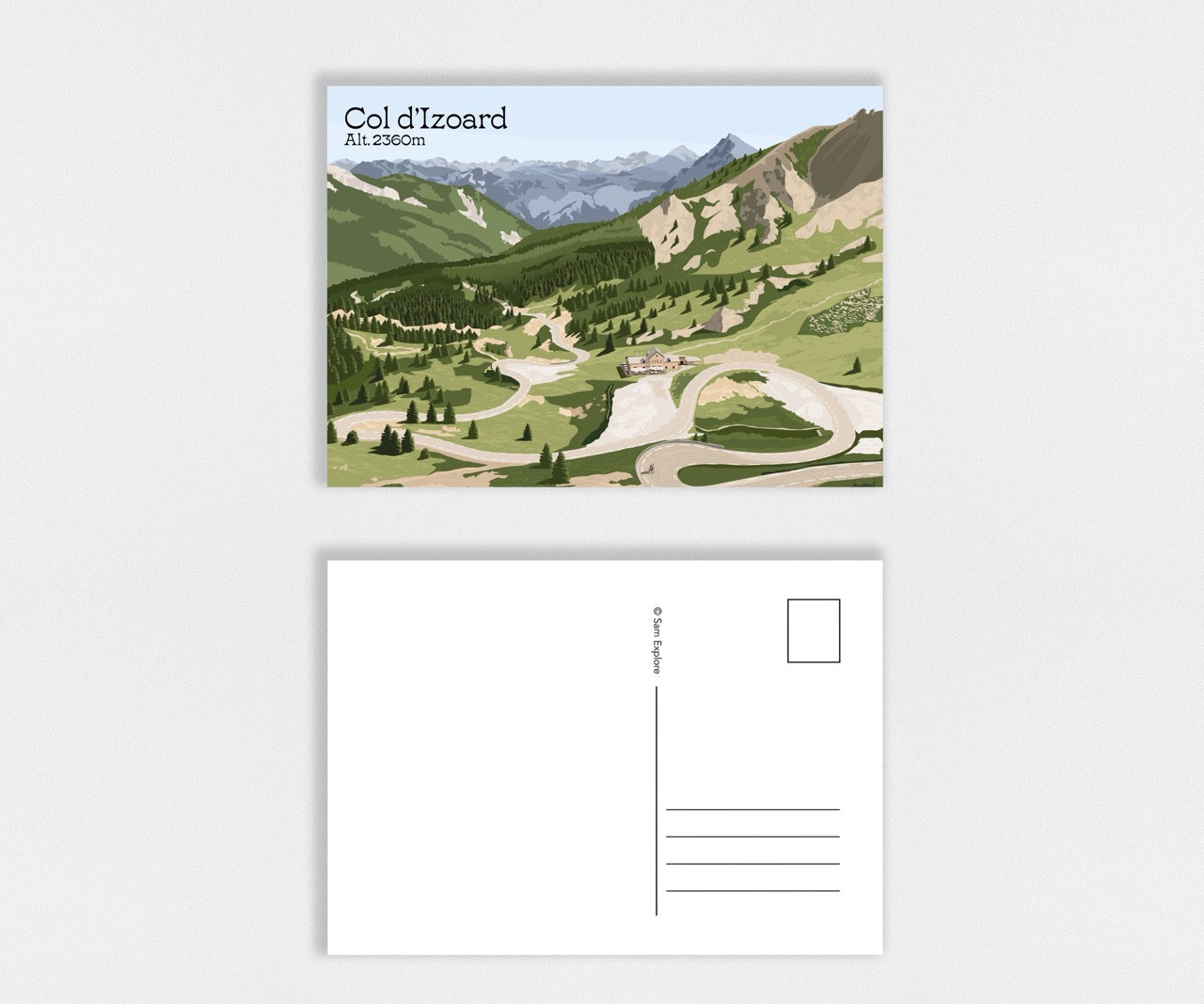 Carte postale Col d'Izoard