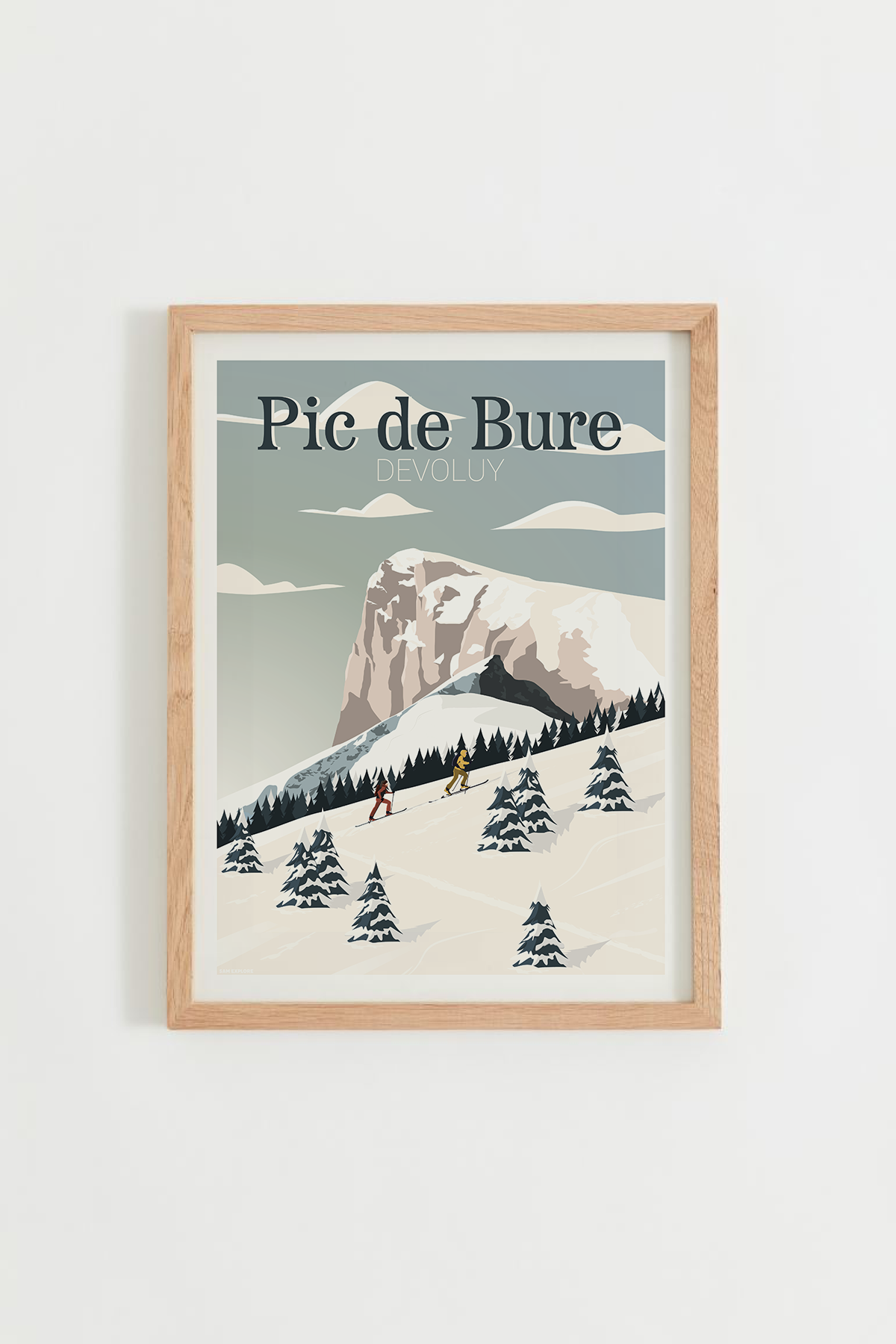 Affiche Pic de Bure - Dévoluy