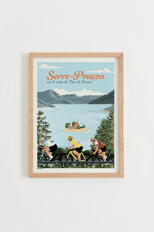 Affiche Serre-Ponçon - Tour de France