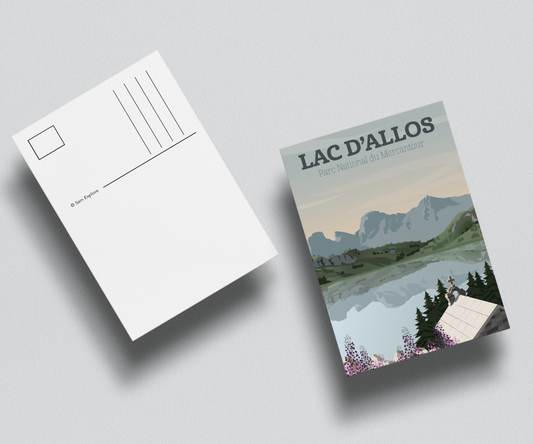 Carte postale Lac d'Allos - Parc National du Mercantour