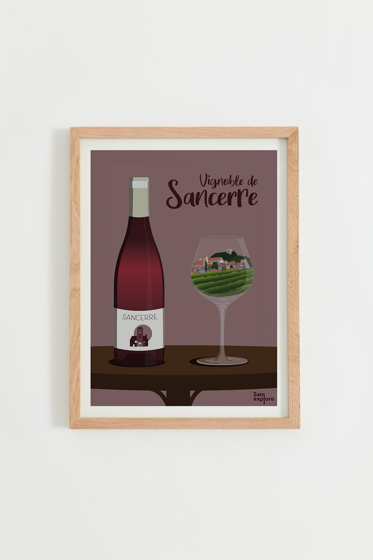 Affiche Vignoble de Sancerre - SAM EXPLORE