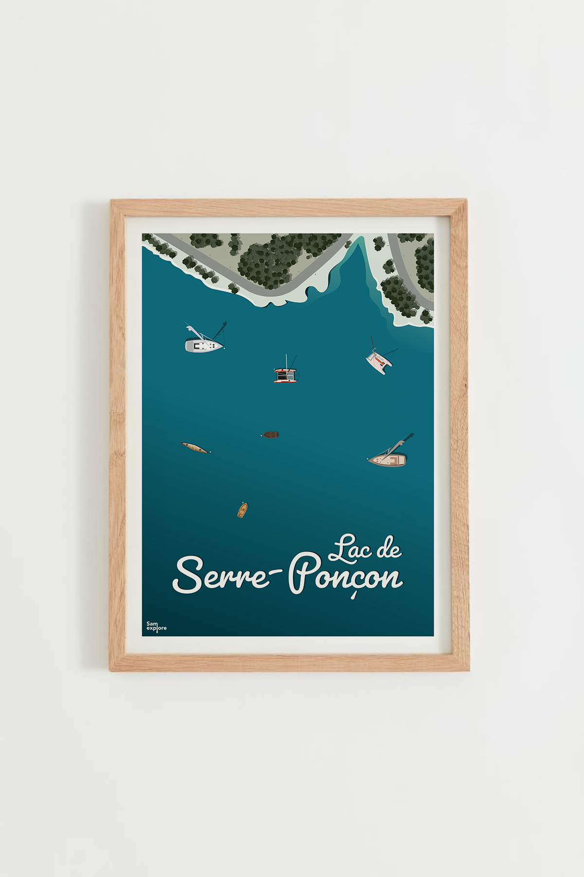 Affiche Lac de Serre-Ponçon