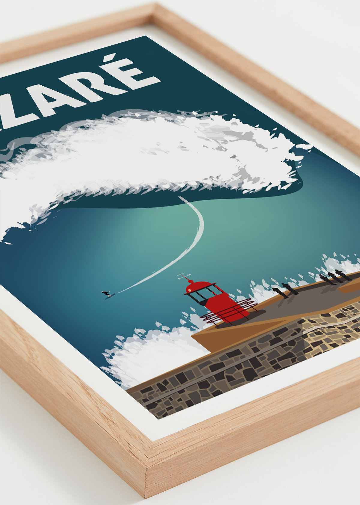 Affiche Nazaré – Mecque du surf, vague géante