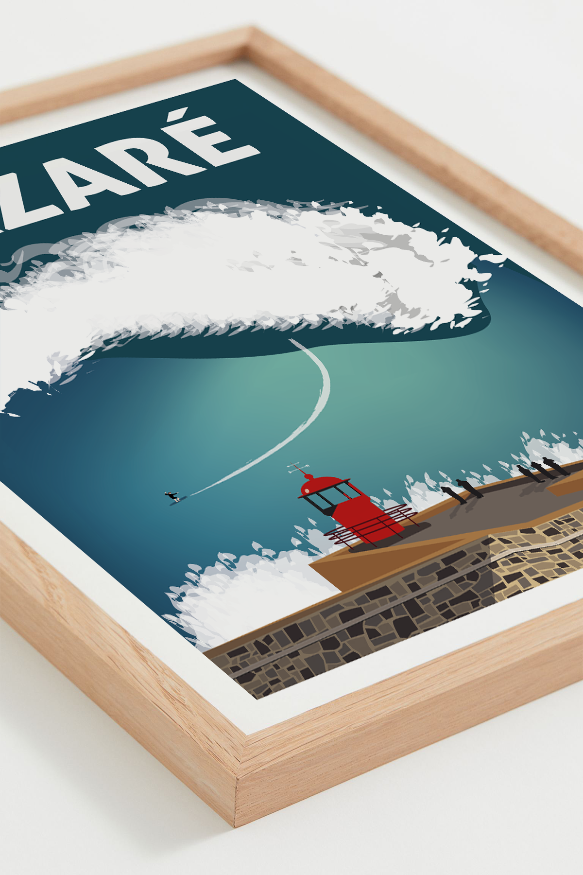 Affiche Nazaré – Mecque du surf, vague géante
