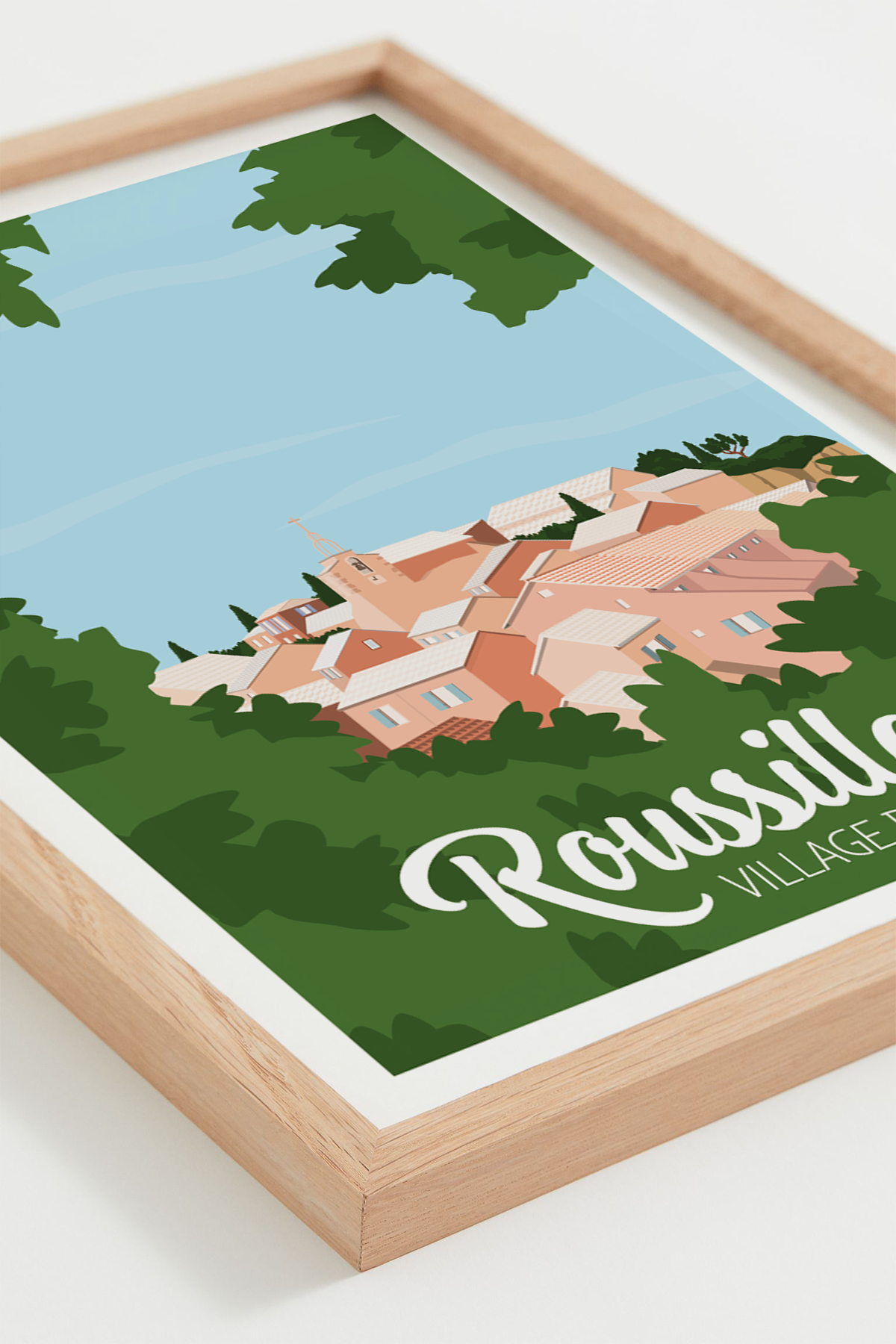 Affiche Roussillon – paysages colorés du Colorado provençal, cadre naturel