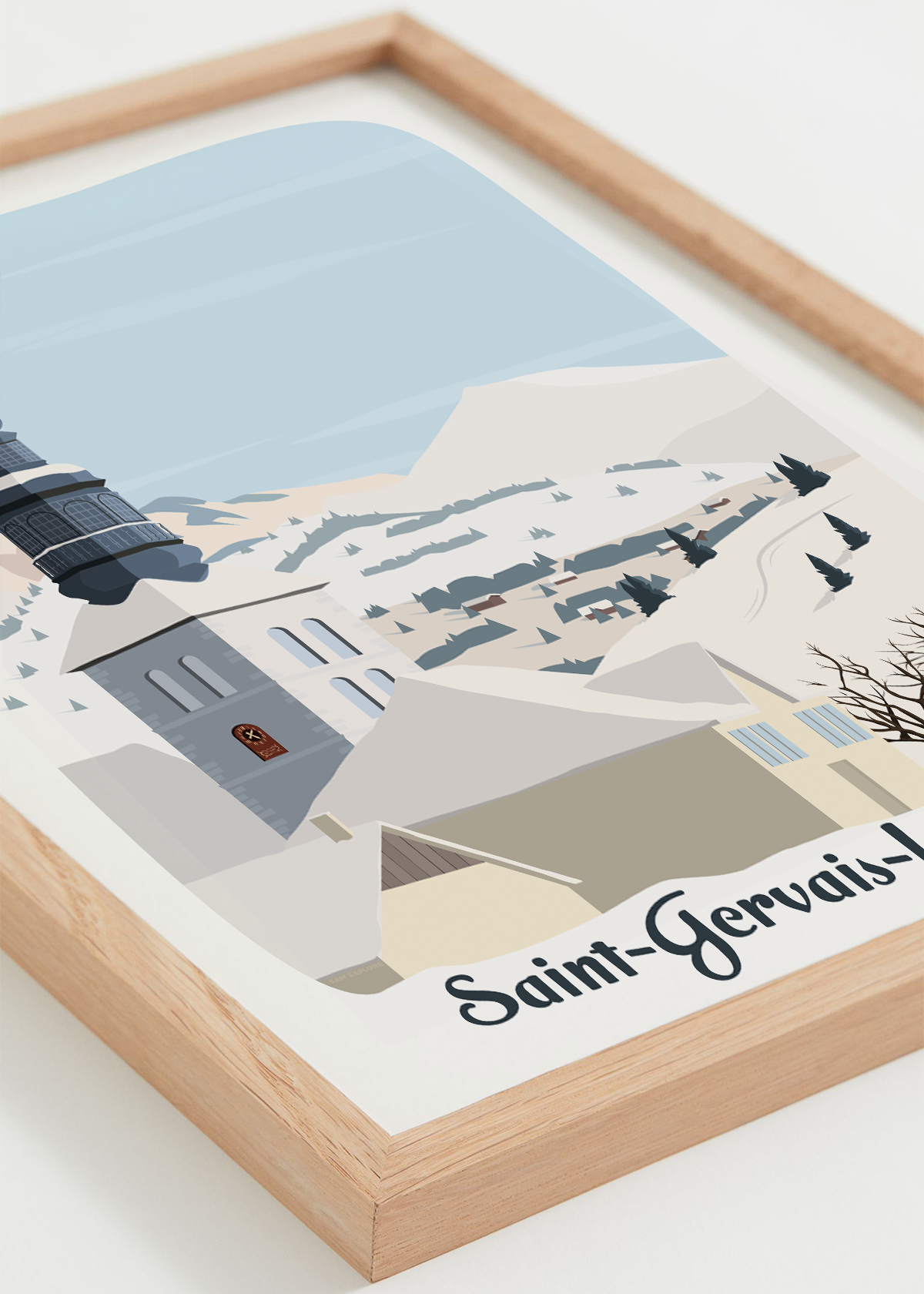 Affiche Saint-Gervais-les-Bains, Mont-Joly, Dôme de Miage, hiver