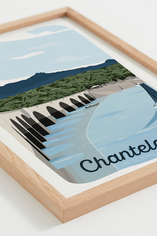 Affiche Chanteloube - Lac de Serre-Ponçon