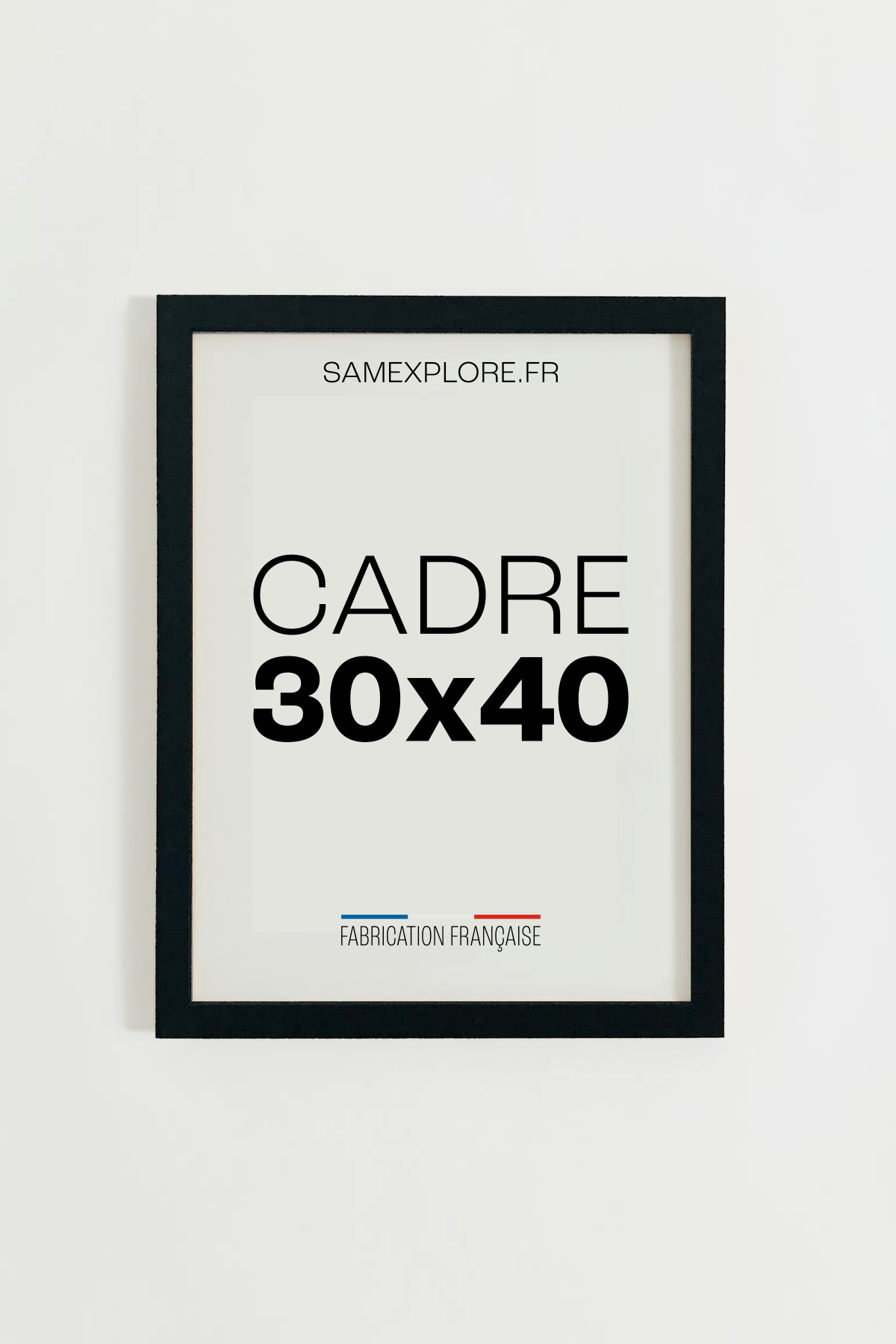 Cadre 30x40 en bois - Noir