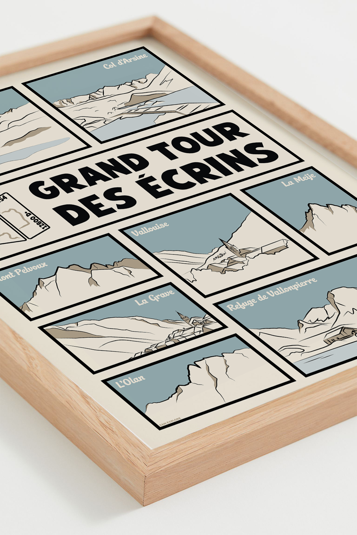 Affiche Grand Tour des Écrins - GR54