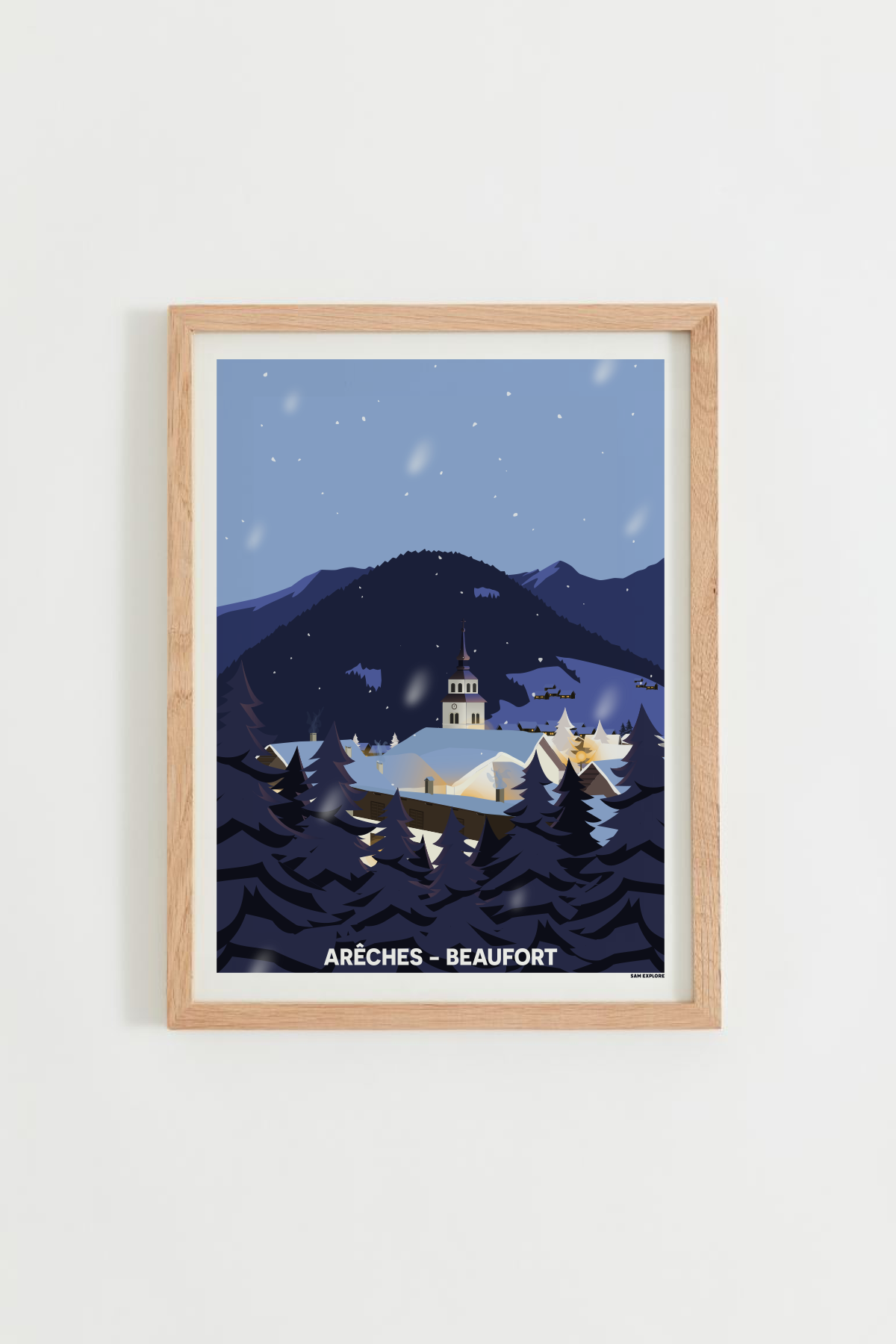 Affiche Arêches-Beaufort Nuit