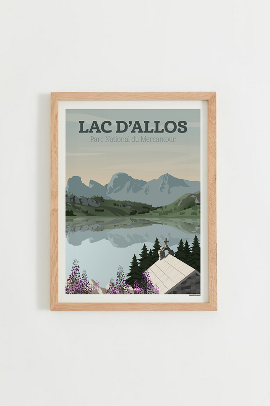 Affiche Lac d'Allos - Parc National du Mercantour