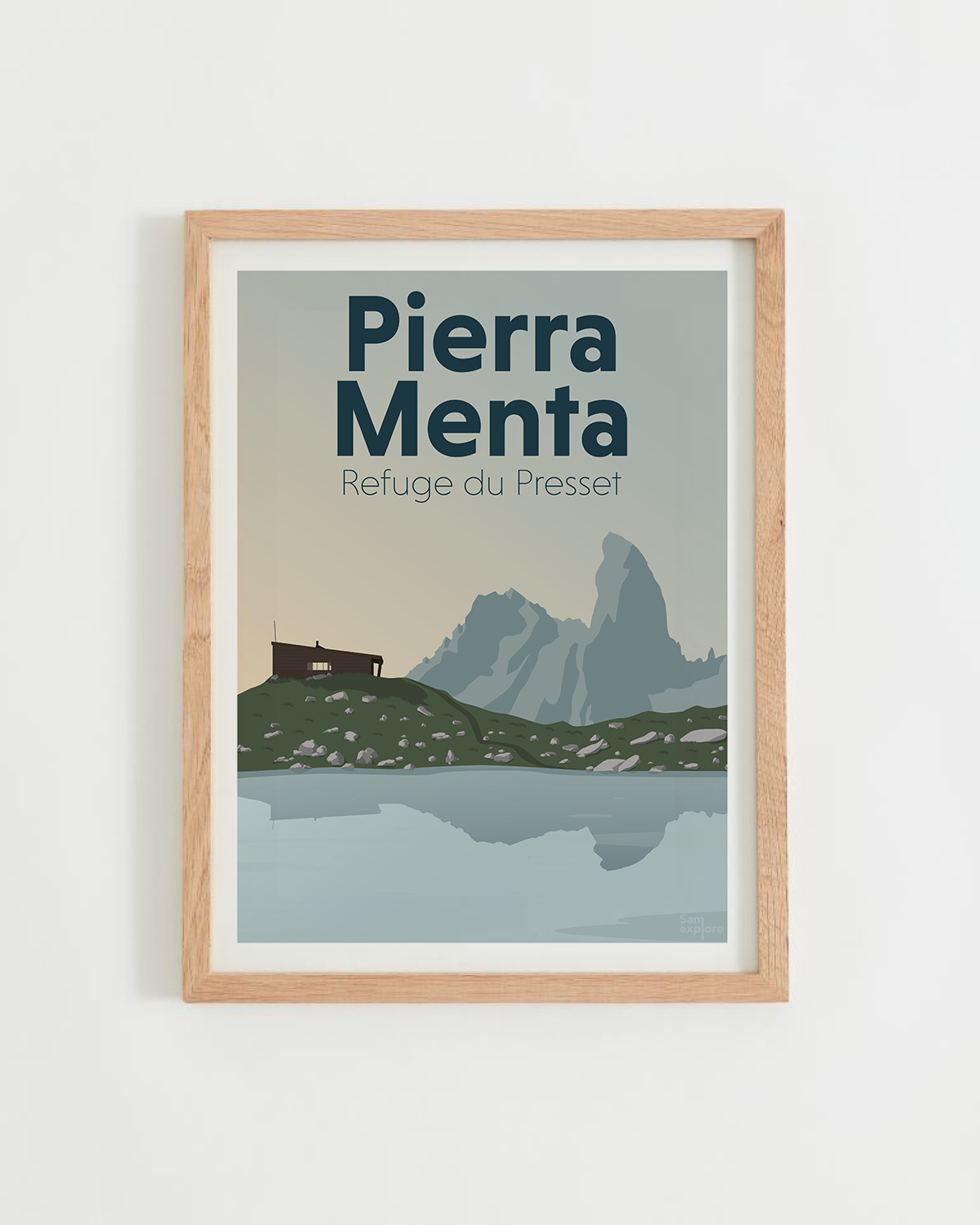 Affiche Pierra Menta - Refuge du Presset - SAM EXPLORE