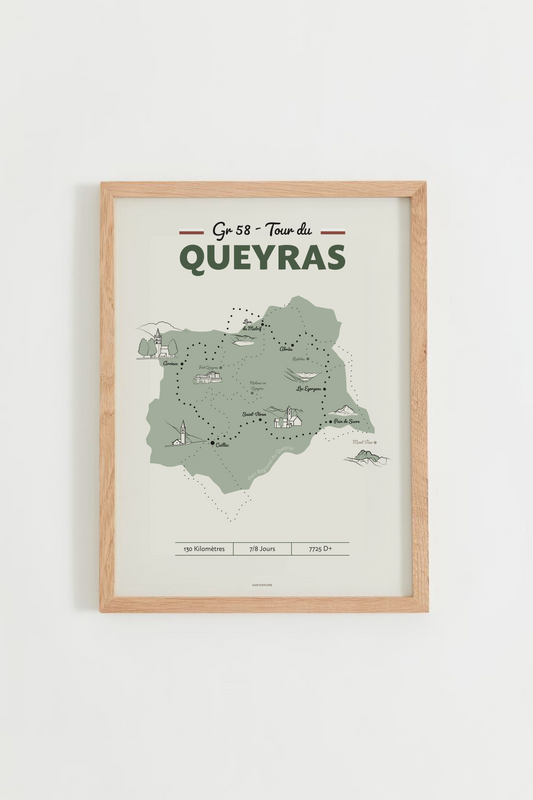 Affiche Tour du Queyras - GR58