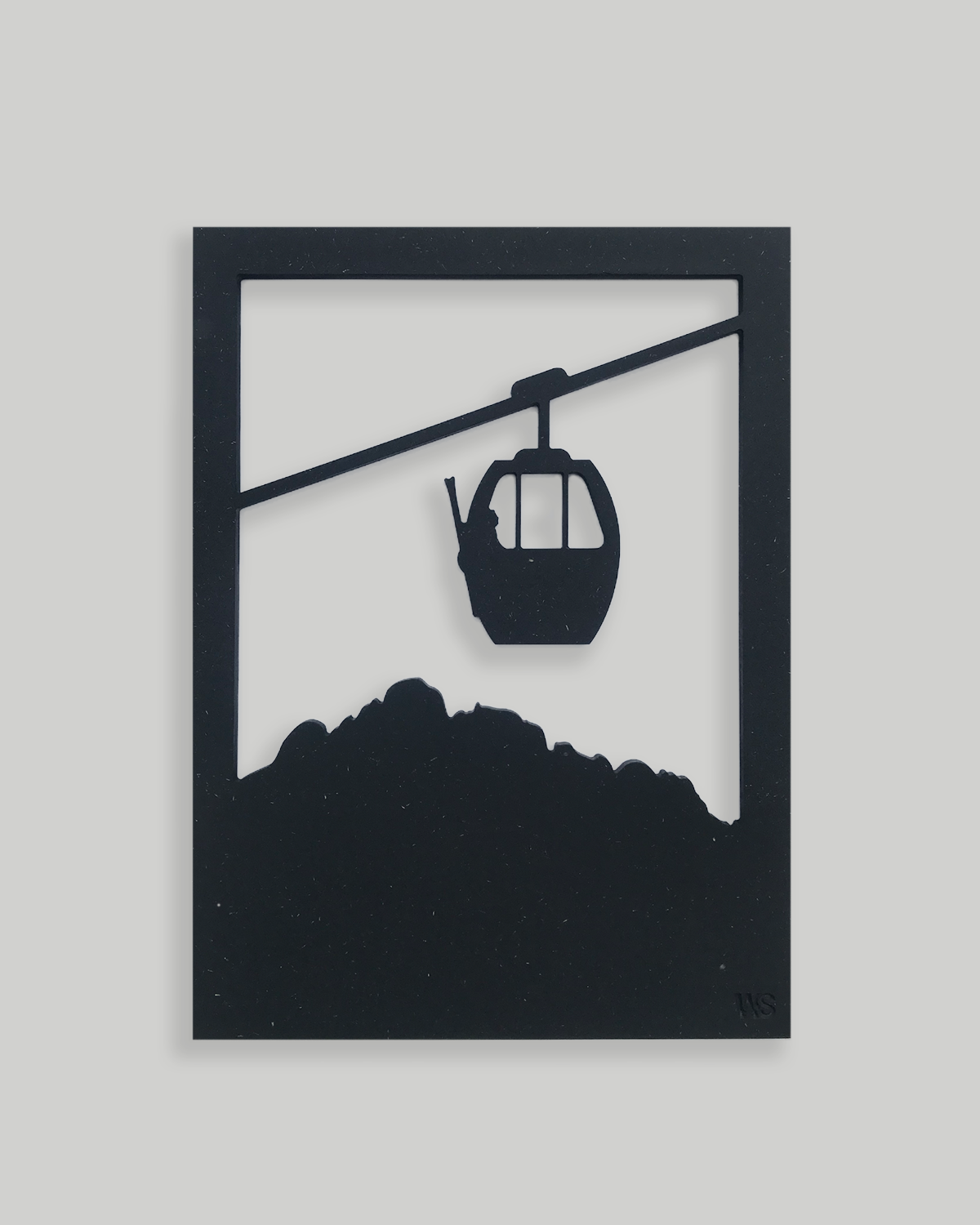 tableau minimaliste télécabine