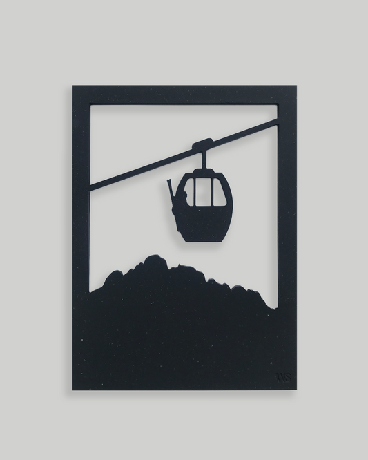 tableau minimaliste télécabine