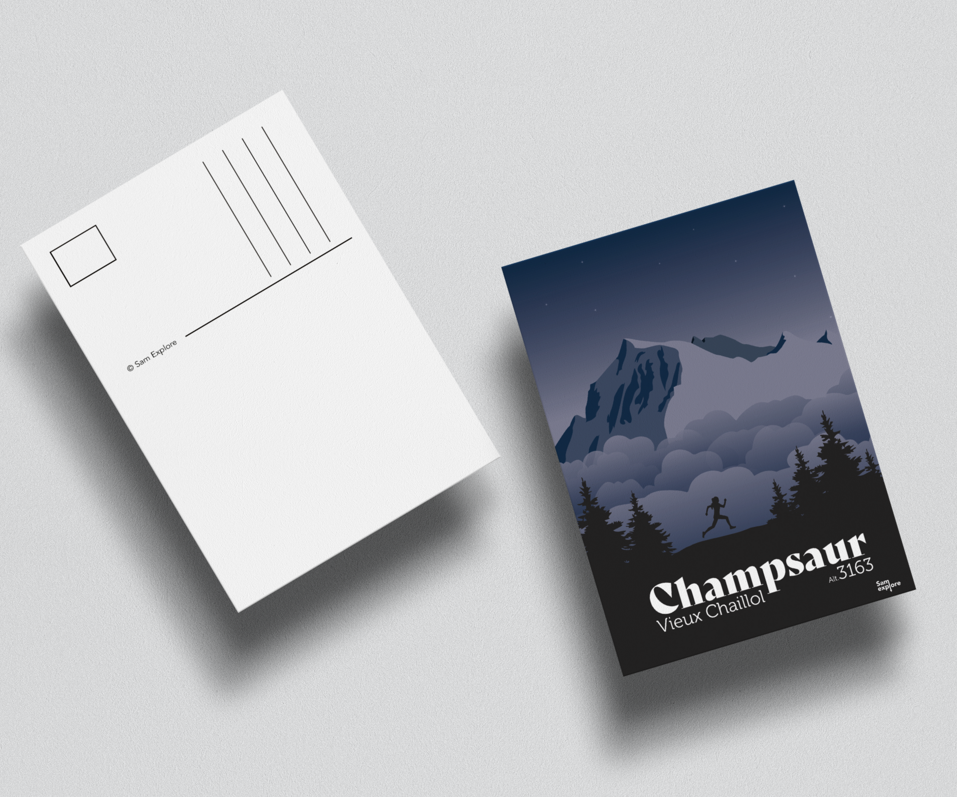 Carte postale Champsaur - Vieux Chaillol - SAM EXPLORE