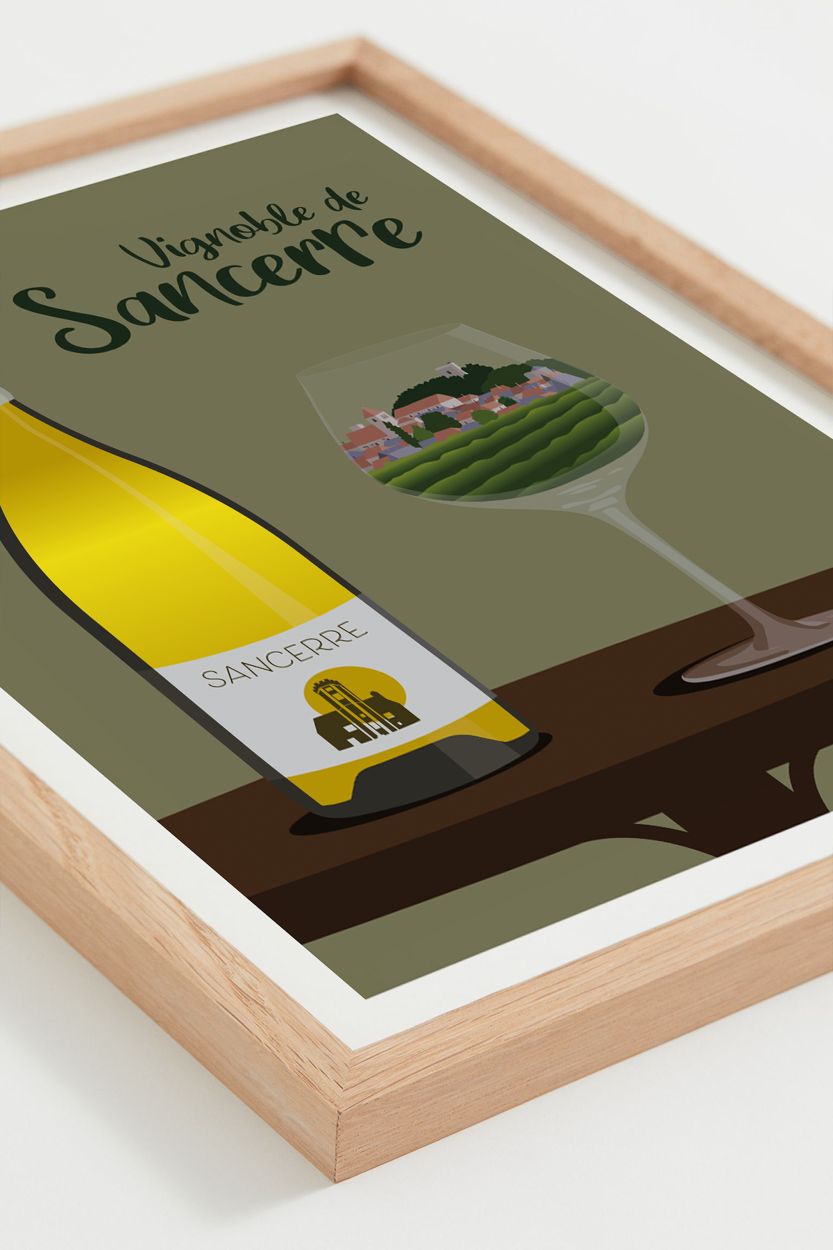 Affiche Vignoble de Sancerre - SAM EXPLORE